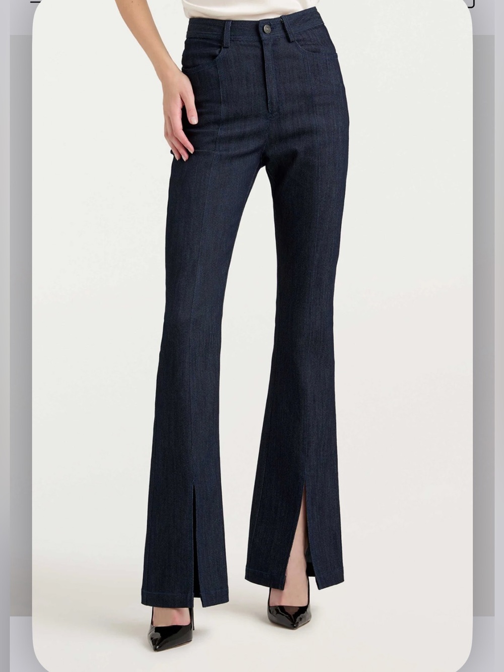 Cinq a Sept Shanis Flared Slit Jeans - Picture 4 of 15